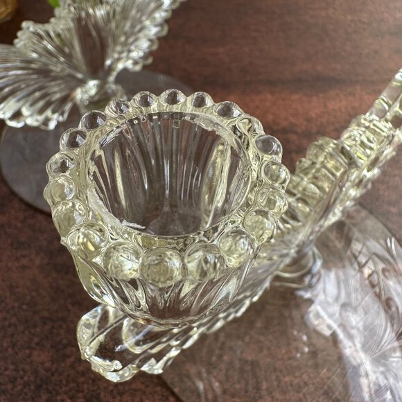 Tiffin Art Deco Double Candle Holders - Picture 8 of 13